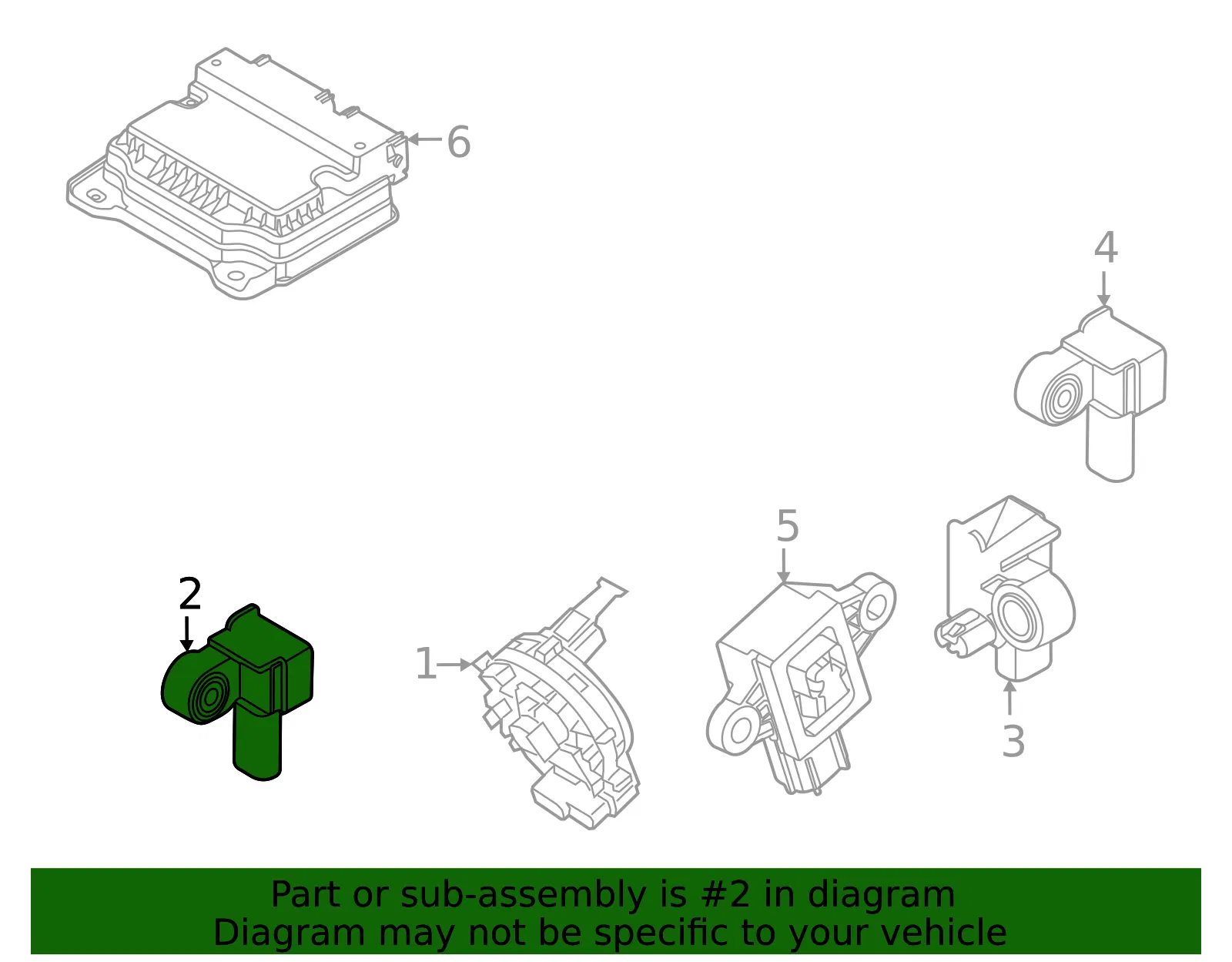 Ft Impact Sensor - Kia (95920 L1000) - view 3